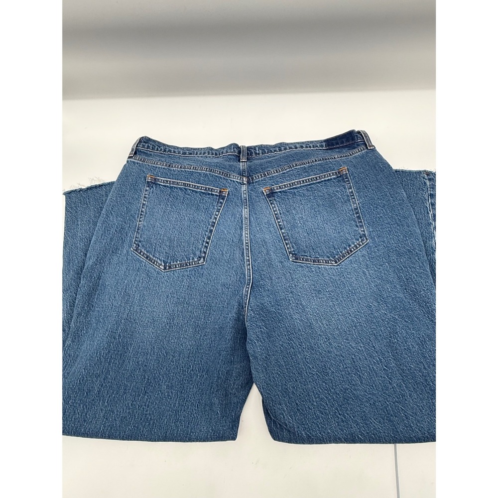 Abercrombie & Fitch 90s Straight Ultra High Rise Curve Love Jeans Blue 36 22s - Picture 5 of 5
